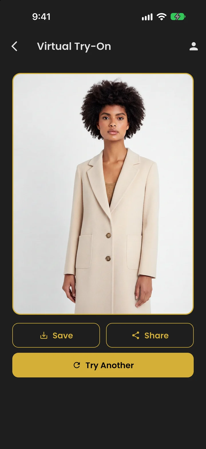 Virtual try-on: a garment rendered on your model photo